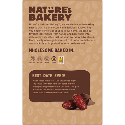 Nature'S Bakery, Double Choc Brownie, Twin Packs, 1.59 Oz, 10 Count