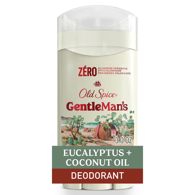 Old Spice Aluminum Free, Men'S Deodorant, Gentleman'S Blend Stick, Eucalyptus with Coconut Oil, 3.0 Oz