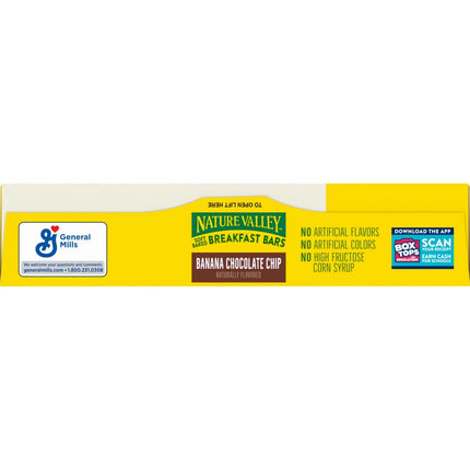 Nature Valley Soft Baked Breakfast Bars, Banana Chocolate Chip, 5 Bars, 8.85 Oz