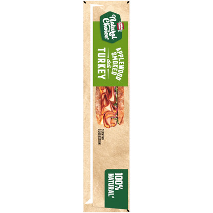 HORMEL, Natural Choice, Applewood Smoked Turkey, Sliced, Refrigerated 8 Oz Paper Box