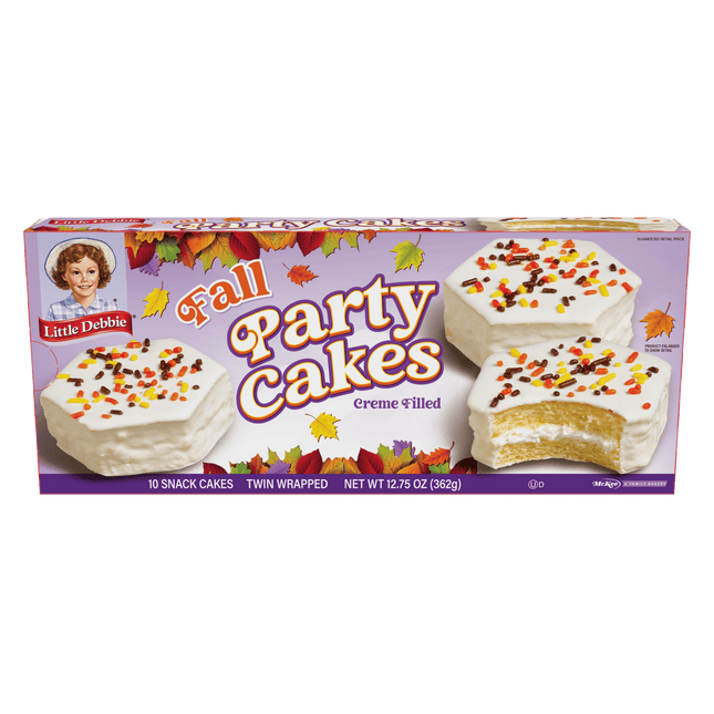 Little Debbie Fall Party Vanilla Snack Cakes, 12.75 Oz (10 Count)
