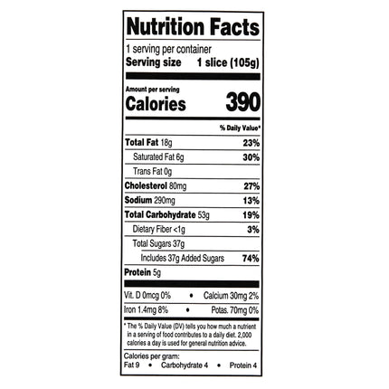 Marketside Individually Wrapped Iced Lemon Cake, 3.7 Oz, 1 Count