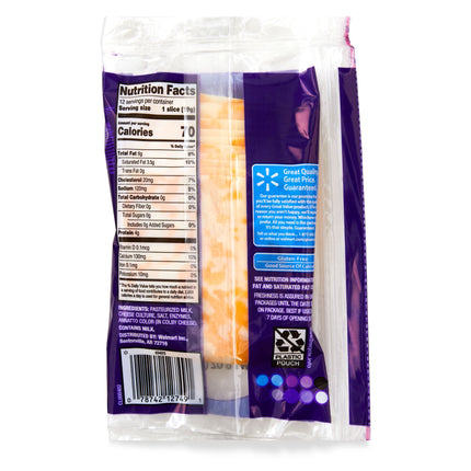 Great Value Colby Jack Deli Style Sliced Cheese, 8 Oz Package, 12 Slices