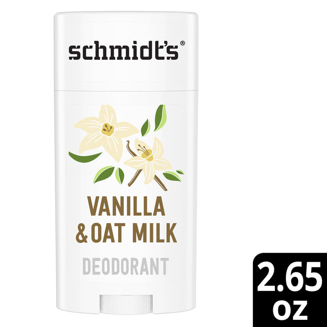 Schmidt'S Women'S and Men'S Aluminum-Free Vegan Deodorant, Vanilla & Oat Milk, 2.65 Oz