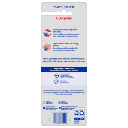 Colgate Extra Clean Flexible Grip Adult Manual Toothbrush, Medium, 4 Pack