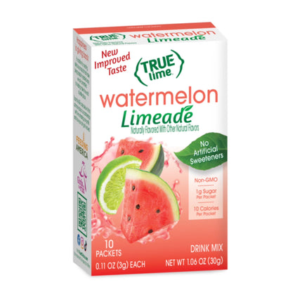 True Lemon Strawberry Lemonade Drink Mix Powder, No Artificial Sweeteners, 1.06 Oz., 10 Count Box
