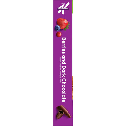 Kellogg'S Special K Triple Berry Blend Breakfast Cereal, Family Breakfast, Fiber Cereal, Berries and Dark Chocolate, 14.7Oz Box (1 Box)
