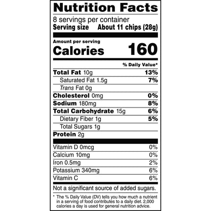Ruffles Potato Chips Cheddar & Sour Cream Flavored Snack Chips, 8 Ounce Bag