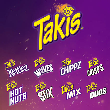 Takis Blue Heat 9.9 Oz Sharing Size Bag, Hot Chili Pepper Rolled Tortilla Chips