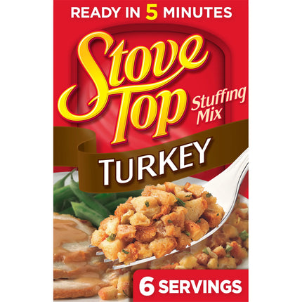 Stove Top Turkey Stuffing Mix Side Dish, 6 Oz Box