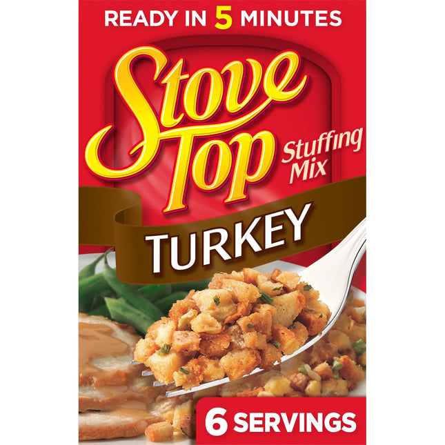Stove Top Turkey Stuffing Mix Side Dish, 6 Oz Box