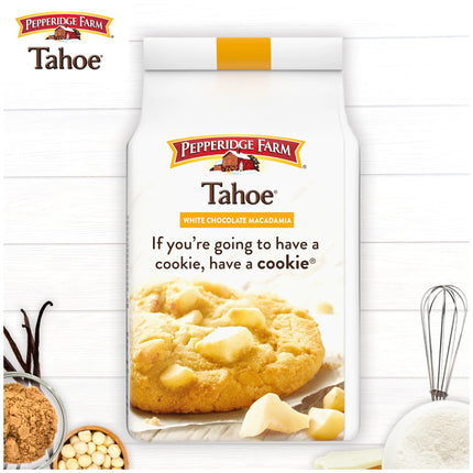 Pepperidge Farm Tahoe Crispy White Chocolate Macadamia Nut Cookies, 7.2 Oz Bag (8 Cookies)
