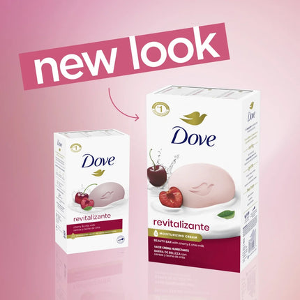 Dove Beauty Bar Women'S Bath Soap Revitalizante Cherry & Chia Milk, 3.17 Oz 4 Bars