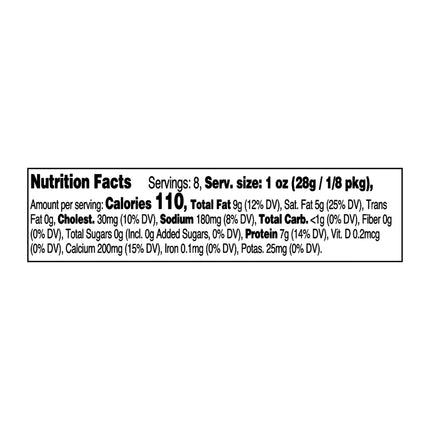 Great Value Sharp Cheddar Block Cheese, 8 Oz Chunk