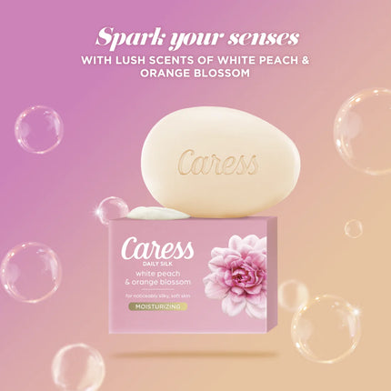 Caress Daily Silk Beauty Bar Soap for Dry Skin 3.75 Oz 12 Bars