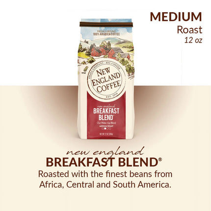 New England Coffee, Breakfast Blend, 12 Oz.