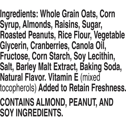 Nature Valley Chewy Fruit and Nut Granola Bars, Trail Mix, 6 Count, 7.4 Oz