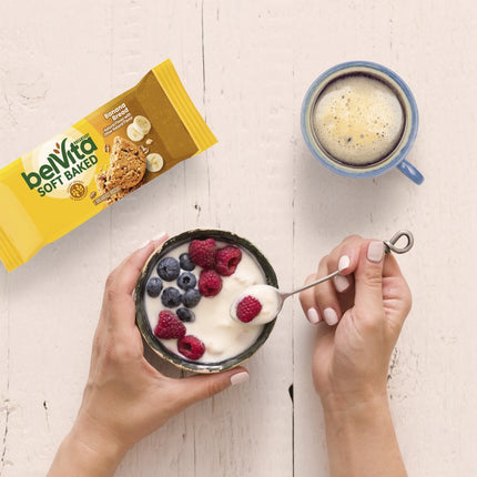 Belvita Soft Baked Breakfast Bars, Banana Bread, 5 Packs (1 Biscuit per Pack)