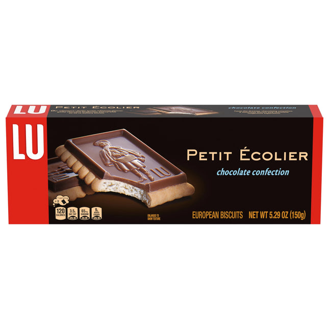 Lu Petit Ecolier European Milk Chocolate Biscuit Cookies, 5.29 Oz