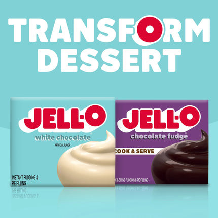 Jell-O White Chocolate Instant Pudding & Pie Filling Mix, 3.3 Oz Box
