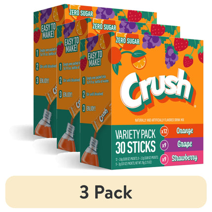 Crush Grape Powder Drink Mix, Sugar-Free, 6 Count