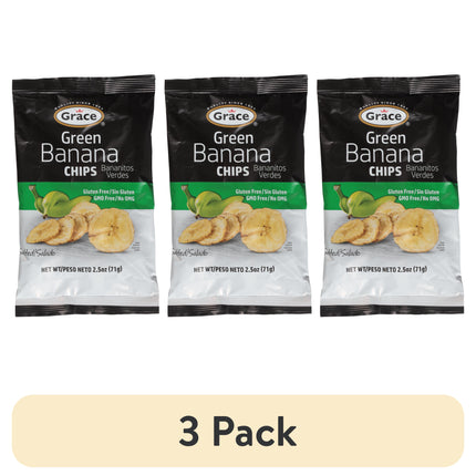 Grace Green Banana Chips, 2.5 Oz Bag