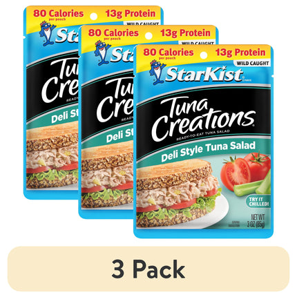 Starkist Tuna Creations, Deli Style Tuna Salad, 3 Oz Pouch