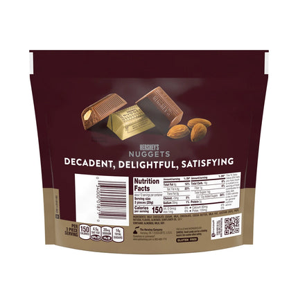 Hershey'S Nuggets Milk Chocolate with Almonds Candy, Share Pack 10.1 Oz