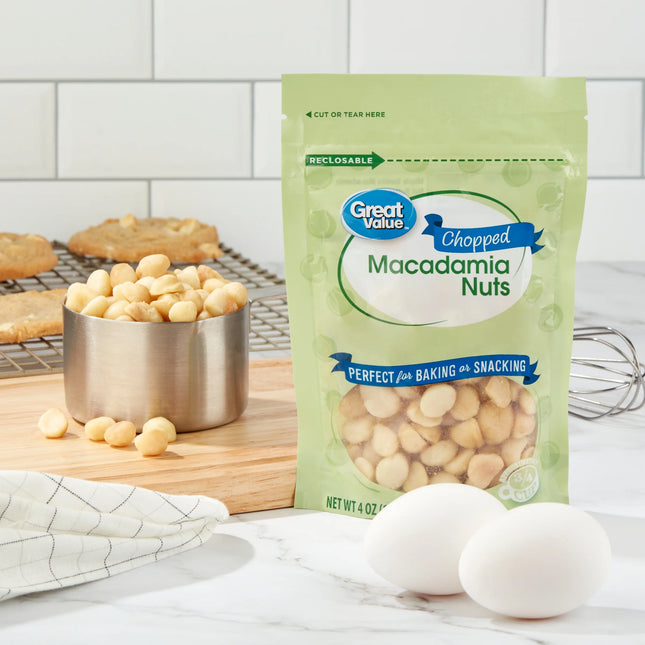Great Value Chopped Macadamia Nuts, 4 Oz
