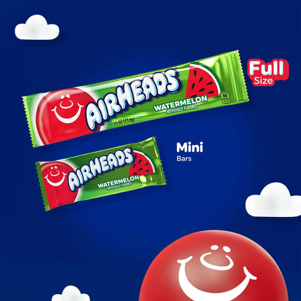 Airheads Chewy Candy Bars Theater Box, Assorted Flavors, 6 Count
