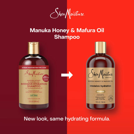 Sheamoisture Moisturizing Intensive Hydration Daily Shampoo Manuka Honey & Mafura Oil Curly, 13 Oz