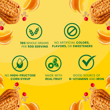 Belvita Breakfast Bars Biscuits, Cranberry Orange, 5 Packs (4 Biscuits per Pack)