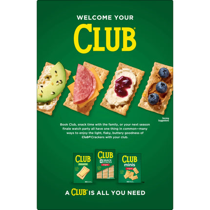 Club Multigrain Crackers, Lunch Snacks, 12.7 Oz