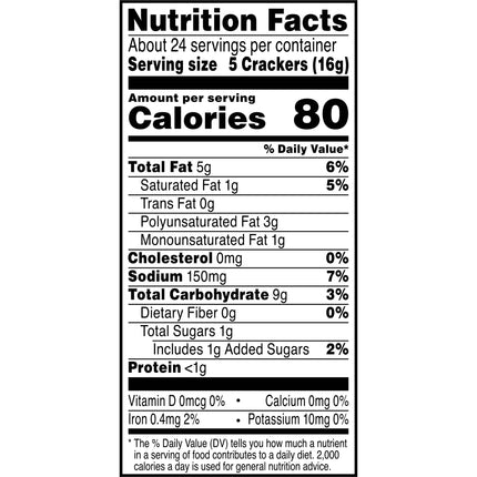 Town House Original Oven Baked Crackers, Party Snacks, 13.8 Oz