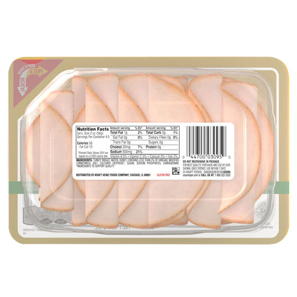 Oscar Mayer Deli Fresh Honey Smoked Sliced Turkey Breast Deli Lunch Meat, 9 Oz Package