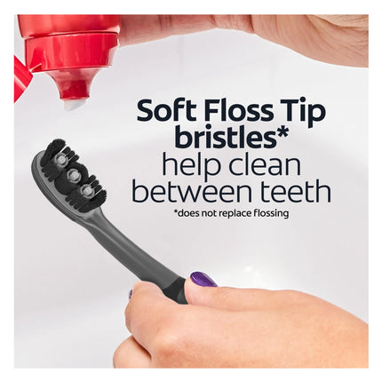 Colgate 360 Vibrate Charcoal Battery Operated Toothbrush, 1 AAA Battery Included