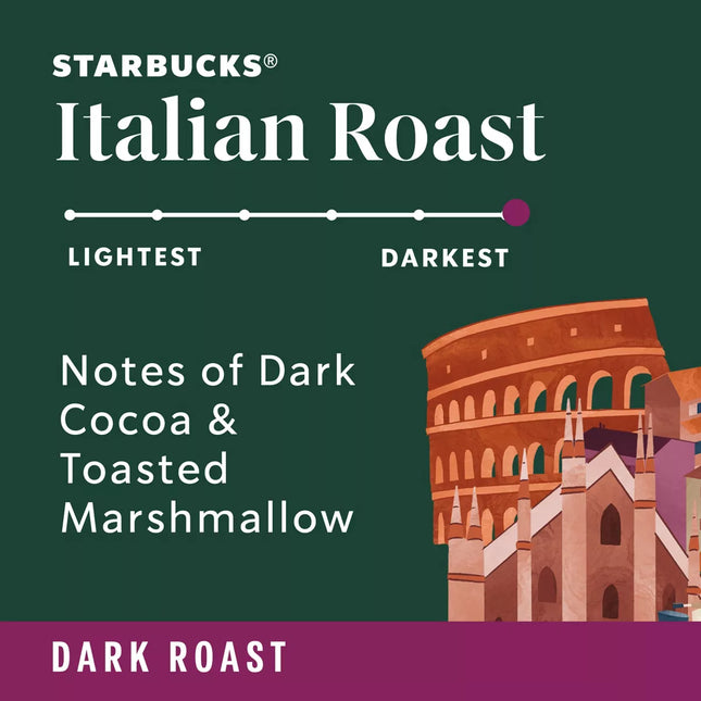 Starbucks Italian Dark Roast Ground Coffee - 12Oz