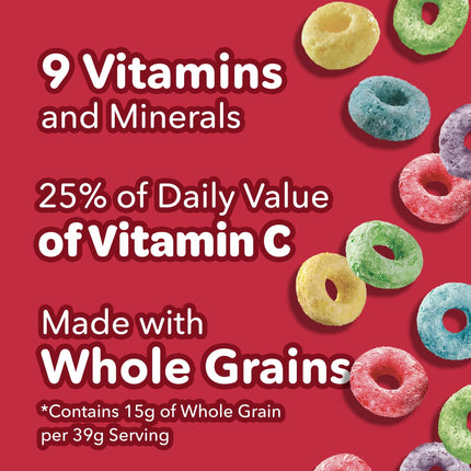 Kellogg'S Froot Loops Breakfast Cereal, Fruit Flavored, Breakfast Snacks with Vitamin C, Original, 32.1Oz Bag (1 Bag)