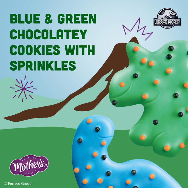 Mother'S Chocolatey Dynamite Dinosaurs Cookies, Inspired by Jurassic World, 1 Resealable Bag, 9 Oz​