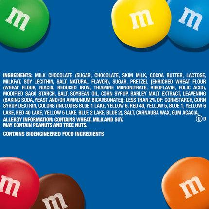M&M'S Pretzel Milk Chocolate Candy, Family Size - 14.4 Oz Bag