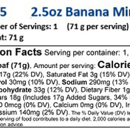 Freshness Guaranteed Mini Banana Nut Crème Cake Loaf, 2.5 Oz