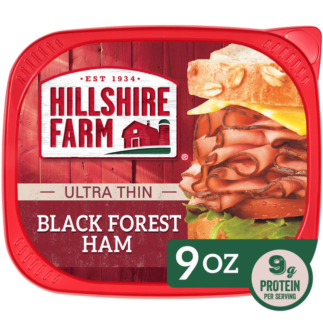 Hillshire Farm Ultra Thin Black Forest Ham Deli Lunch Meat, 9 Oz