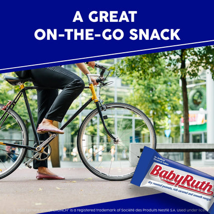 Baby Ruth, Chocolatey, Peanut, Caramel, Nougat, Fun Size Candy Bars, 10.2 Oz