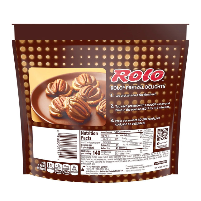 Rolo Rich Chocolate Caramels Candy, Family Pack 17.8 Oz