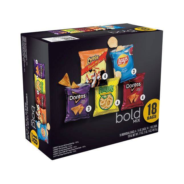 Frito Lay Bold Mix Chips Variety Pack, 18 Count