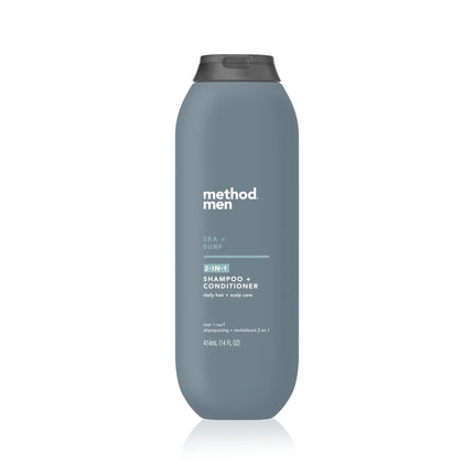 Method Men 2-In-1 Shampoo + Condtioner, Sea + Surf, 14 Oz.