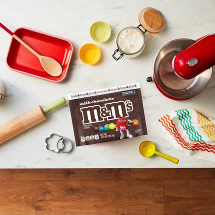 M&M'S Milk Chocolate Summer Candy, Sharing Size - 10 Oz Resealable Bag