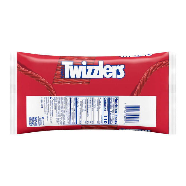 TWIZZLERS Twists Strawberry Flavored Licorice Style, Chewy Candy Bag, 16 Oz