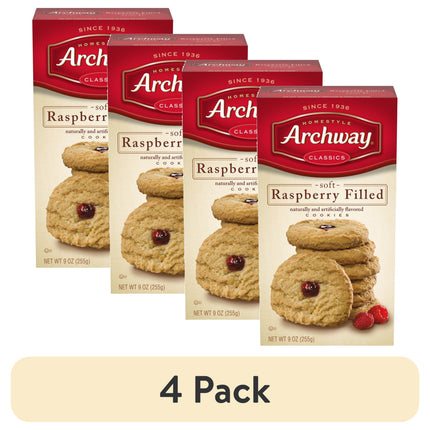 Archway Cookies, Raspberry Filled, 9 Oz
