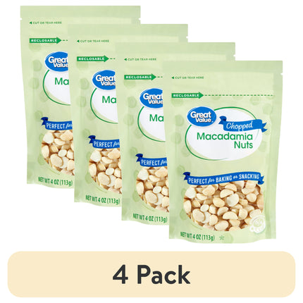 Great Value Chopped Macadamia Nuts, 4 Oz